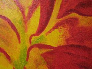 "Red and Yellow Dahlia"