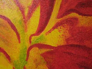"Red and Yellow Dahlia"