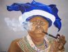 "Xhosa Woman Smoking a Pipe"