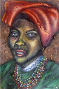"African Lady with Necklace"
