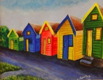 "Beach Huts, Fish Hoek"