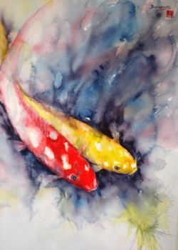 "Two koi"