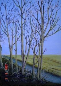 "Canal and Trees"