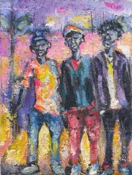 "3 Figures in Landscape "