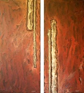 "Untitled Abstract Painting - set of 2"