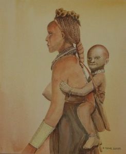 "Himba Women With Child Kaokoveld"