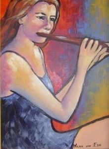 "Girl with flute"