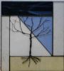 "Stained glass wall hanging : Essential Nature series - Rain"