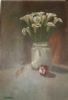 "Arrum Lilies and an apple"