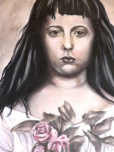 "Girl with Roses"