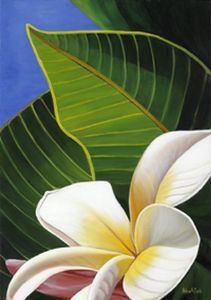 "Frangipani & Blue Sky"