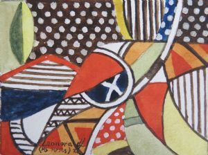"MINIATURE- African abstract 1"
