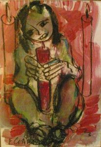 "Girl with Candles"