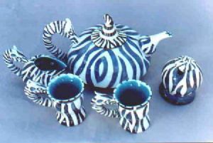 "Zebra Teaset"