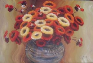 "Flowers in African Pot"