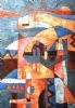 "The Village #1 Abstract Painting"