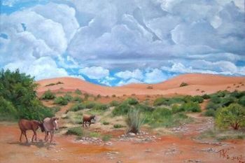 "Rain Clouds over the Kalahari"
