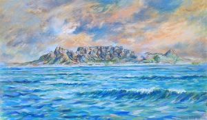 "Table Mountain Over the Sea"