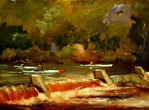 "Paddling the Weir"