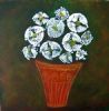 "White flowers in a pot"