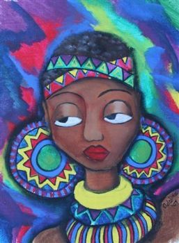 "1c Zulu Girl Big Earrings"