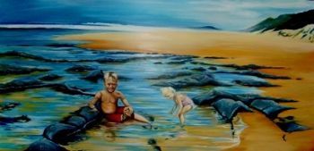 "Children in Rockpools"