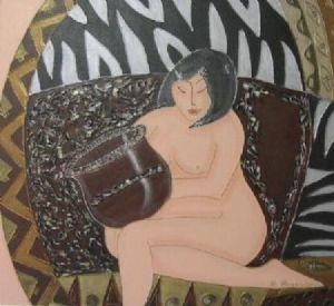 "Nude Lady With Pot"