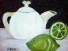 "Teapot And Lemon - Set of 2"