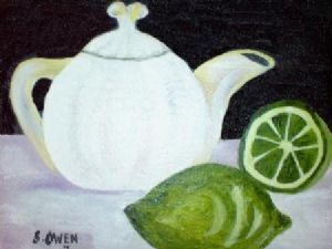 "Teapot And Lemon - Set of 2"