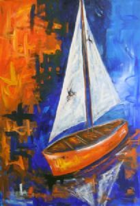 "Orange Sailboat"