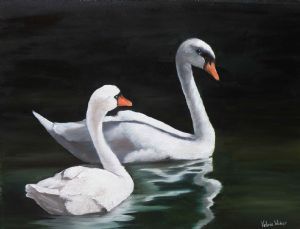 "Swans Swimming"