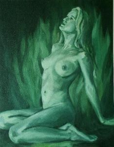 "Dark Green Nude"