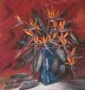 "Strelitzia in Blue Vase"