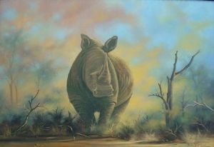"White Rhino - Commissioned Work"