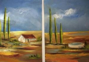 "Storm on the horizon (Set of two)"
