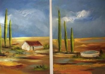 "Storm on the horizon (Set of two)"