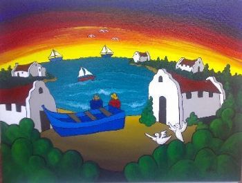 "village sunset"
