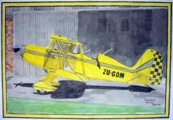 "Starduster Too SA300 Yellow ZU-GDM"