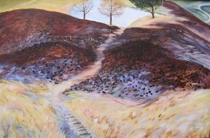 "After the fire, down by the dam"