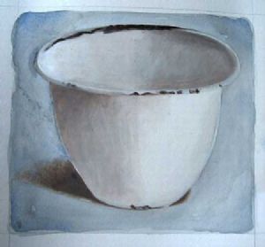 "White Enamel Bowl"