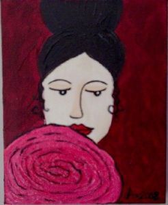 "Lady with Flower Iii"