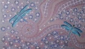 "Dragonflies & Fireflies Mosaic"