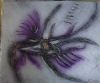 "Purple feathers"