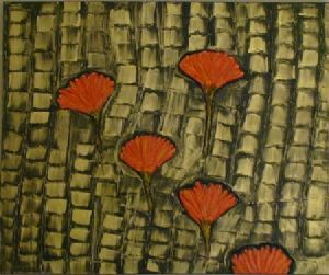 "Carnations in gold"