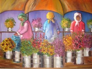 "Cape Town flower girls"