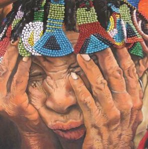 "Beaded Bushman Lady"