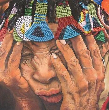 "Beaded Bushman Lady"