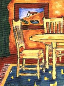 "Yellow Table and Chairs"