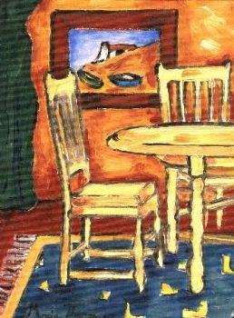 "Yellow Table and Chairs"