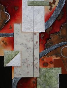 "2 pannel African Abstract"
